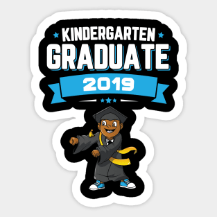 Flossing Kindergarten Graduate Class Of 2019 Boys Sticker